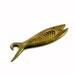 Reserved for Heidi: Modernist Brass Fish Bottle Opener