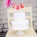 Hot Pink Tassel Garland Cake Topper