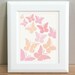 Nursery Art - 'All Aflutter' Butterfly Print - CUSTOM COLORS - 8x10