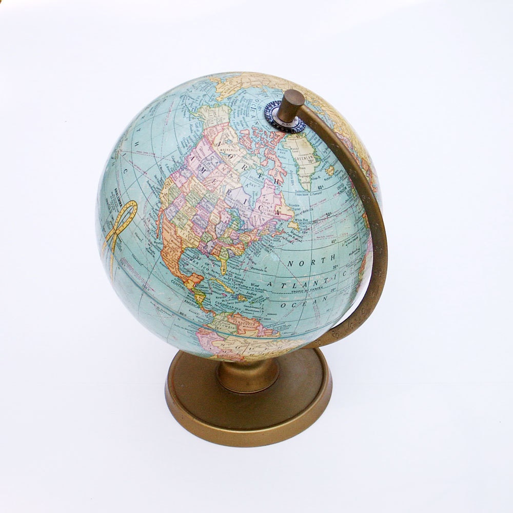 Vintage Terrestrial Globe