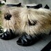 spats, steampunk spats, cuff, faux fur, fall fashion, halloween, legwarmers, ankle cuffs, shoe accessoires, women, victorian, warm,romance