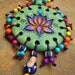 HIPPIE LOTUS necklace BUDDHA charm hand made jewelry bohemian gypsy necklace beaded necklace spiritual necklace