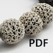 PDF Tutorial, DIY Pattern, Crochet Beads, Wire Crochet Jewelry, DIY Tutorial, Wire Beads