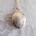 Vintage Locket/ 14k Gold Filled Oval Locket with Engraved Flowers c.1960s