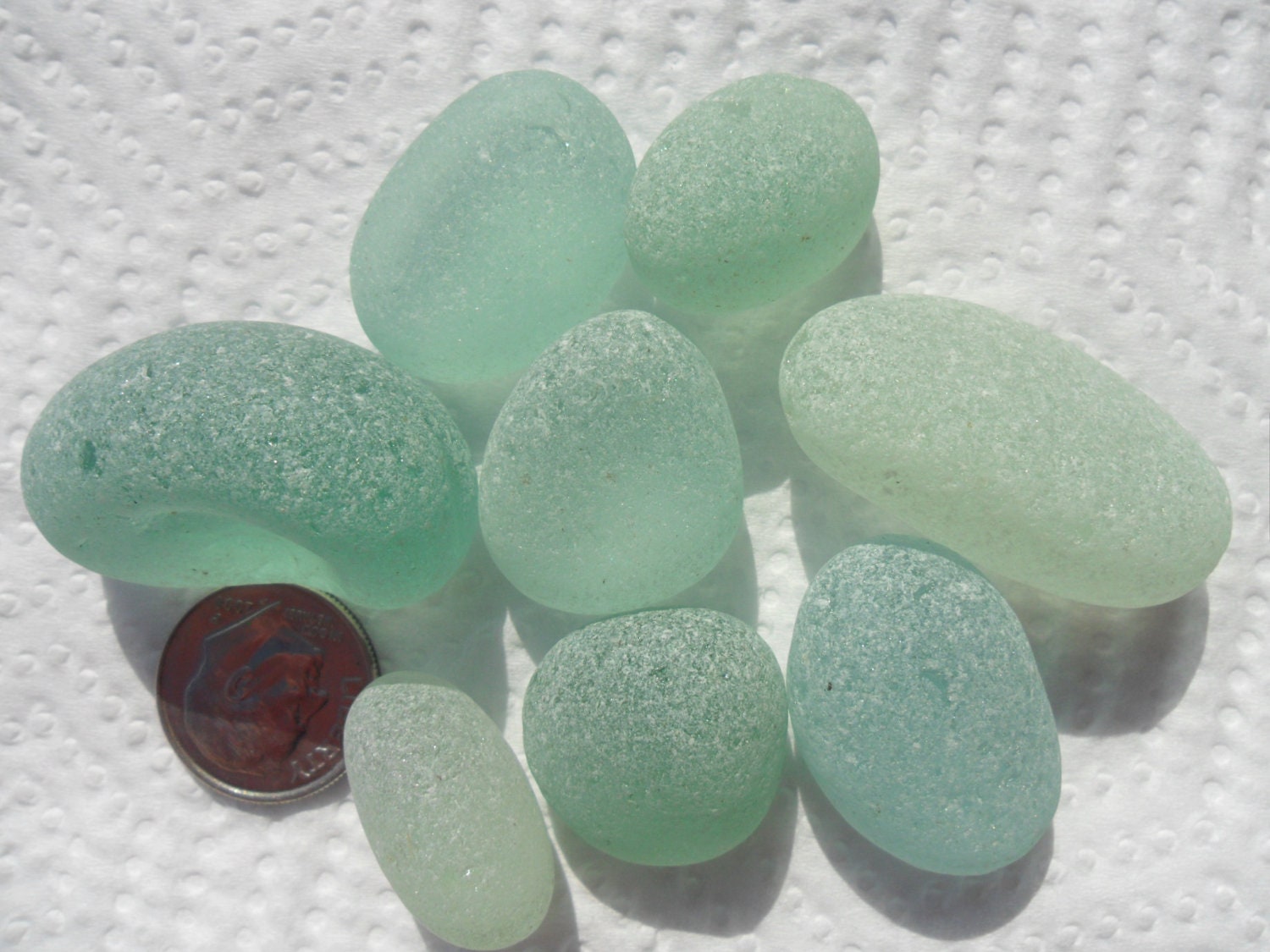 Aqua - Beautiful English Sea Glass - Free Shipping (2044)