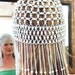 Vintage-1920s Inspired-Faux Pearl Head Dress-Blue Beaded Headdress-Beaded Strands-Baby Pale Blue-Beaded Cap