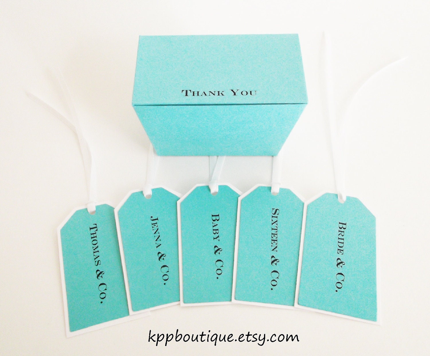 Tiffany & Co. Inspired Personalized Favor Tags (12)