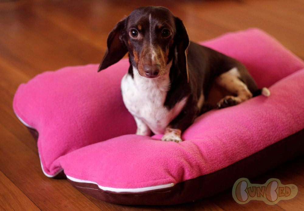 Magenta Berry Deluxe Bunbed Dog bed for Dachshunds or other small dogs
