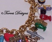 Wind Waker Charm Bracelet Legend of Zelda inspired Handmade Custom One of a Kind OOAK Made to Order by TorresDesigns