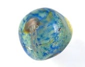 Handmade glass jellyfish ring