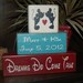 Mickey and Minnie Mouse Wedding PERSONALIZED Marriage Family Names Wedding Date Established Date Wood Sign Blocks Primitive Country Rustic