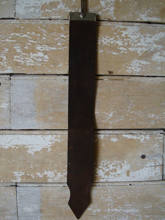 Vintage Barber Straight Razor Strap Leather by HighPointFarm2010