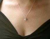 Fertility Necklace Good Luck Elephant with Jade Dangle Sterling Silver
