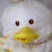 Puffalumps Baby Duckling Duck Fisher Price Pastel Yellow and White FP Plush