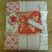 Cotton Rag Quilt for Baby Girl Pink, Coral, and Buttercream - Ready to Ship