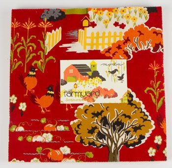 Fabric, Farmyard Layer Cake By Moda
