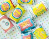 Candy Land Sweet Shop Party PRINTABLE Mini Candy Bar Wrappers by Love The Day