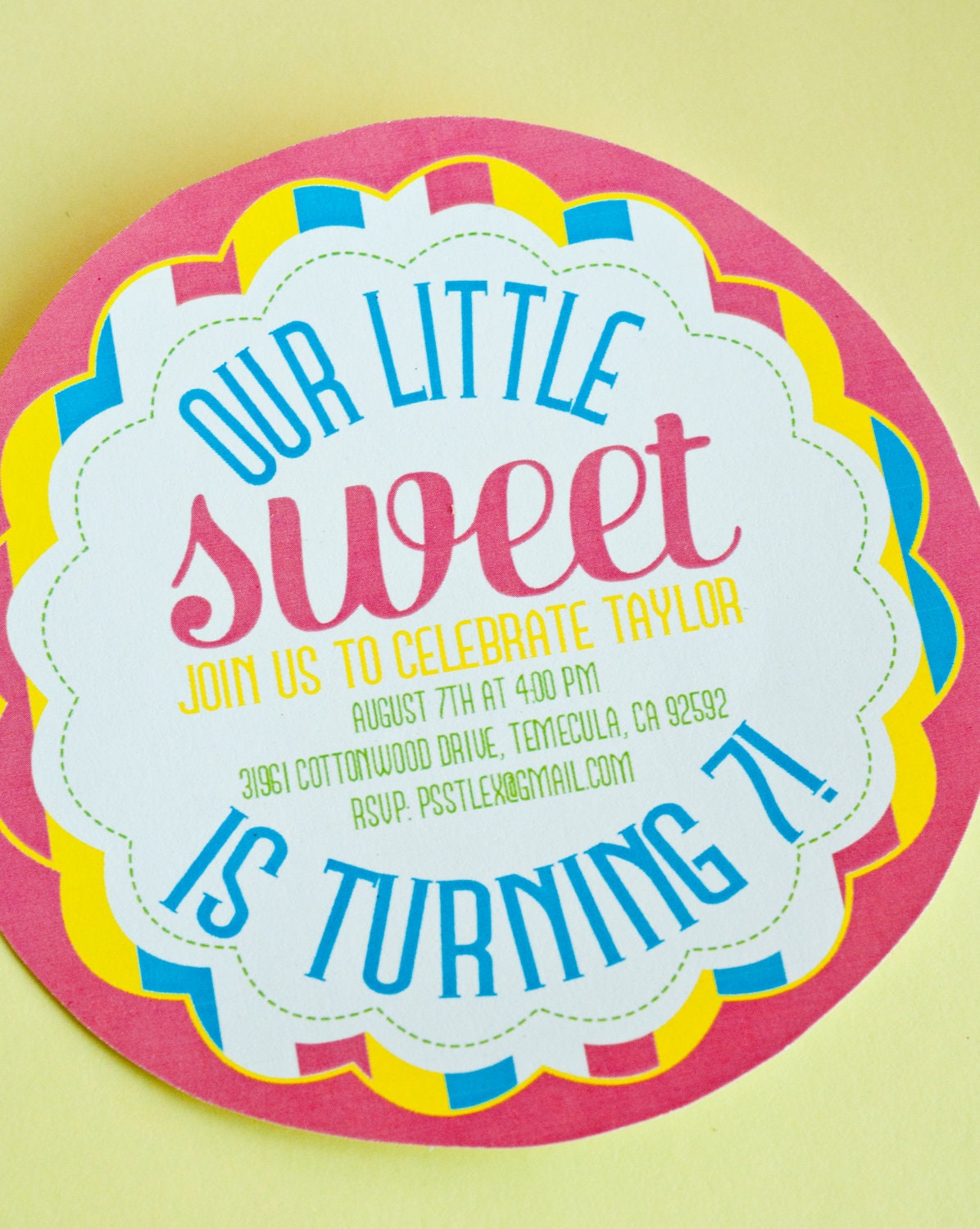 Sweet Shop Birthday Party PRINTABLE Custom Invitation by Love The Day Il_570xn