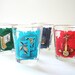 Vintage Cocktail Glasses, Mid Century Barware, Alchemist