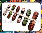 Classic Horror Monsters Nail Set