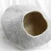 Cat Cave Bed Felted Villa Wool Vessel Gray Handmade Pet House Free Shipping