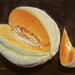 Cantaloupe - an original oil painting by Cara & Louie