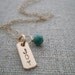 gold filled joy necklace - 14k gold filled disc and chain with genuine turquoise