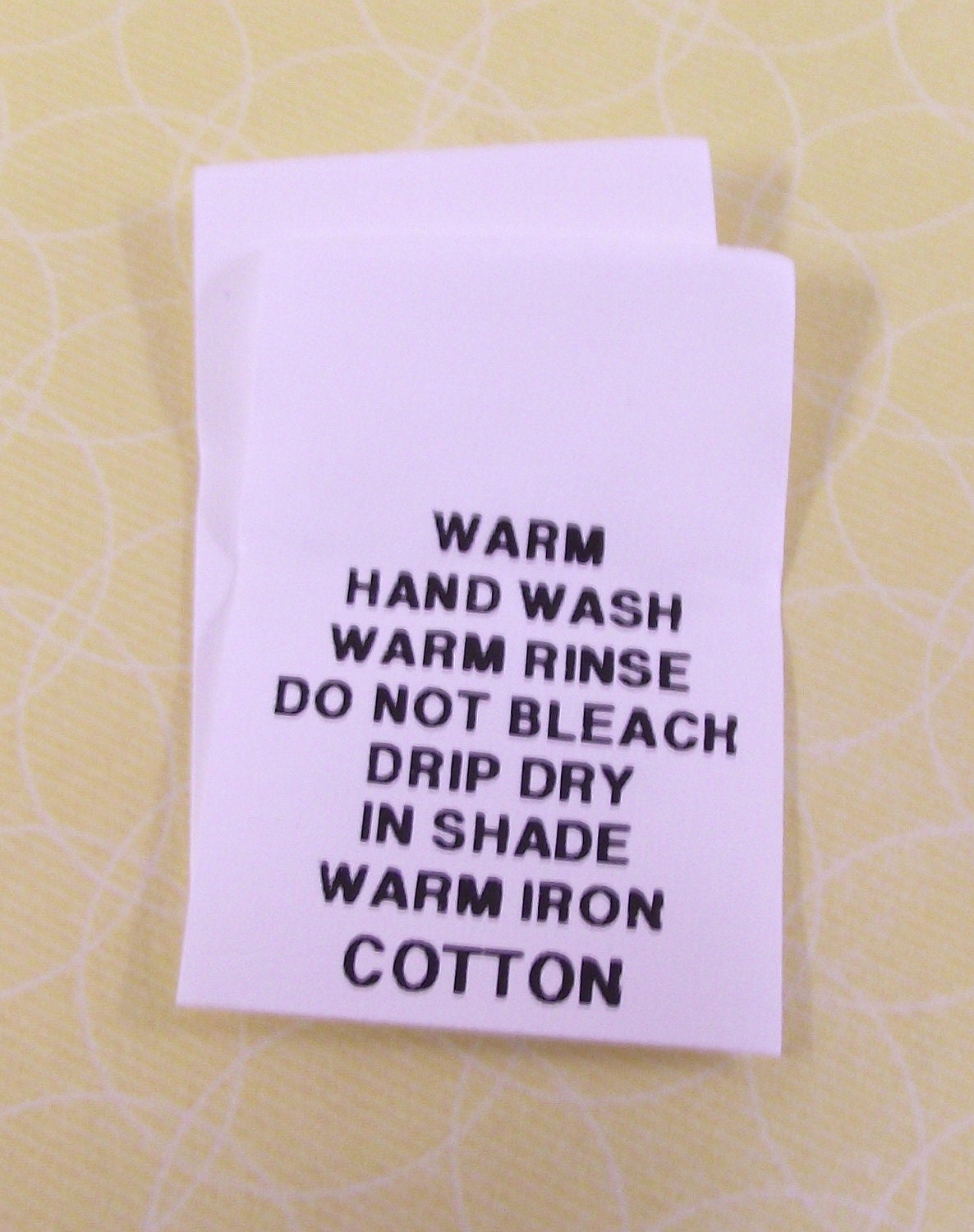 Cotton Care Label