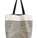 Big bow large canvas tote bag