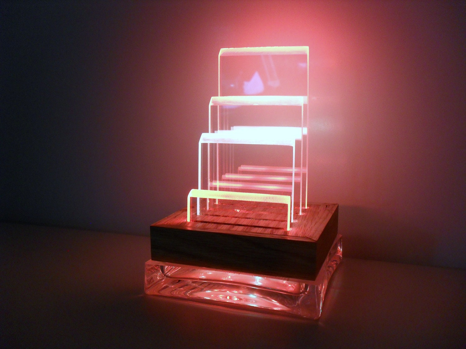 Color Changing LED Night Light Letter Holder