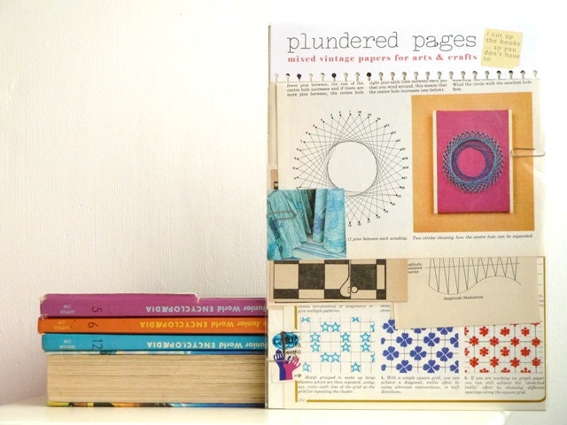 Gorgeous Graphics, Geometrics & Prints - VINTAGE PAPER PACK - "Plundered Pages"