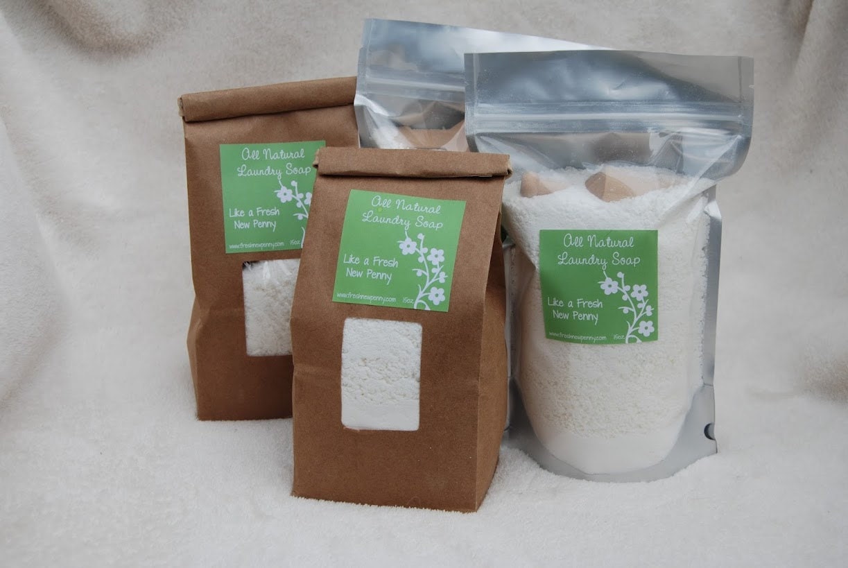 All Natural Laundry Detergent-15 ounces gives you 45-80 loads of laundry