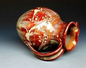Flower Vase Pitcher Honey Glaze