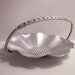 Vintage Hammered Aluminum Small Basket Flower Shape 1950s