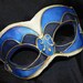 Venetian Mask in Shades of Blue and Gold