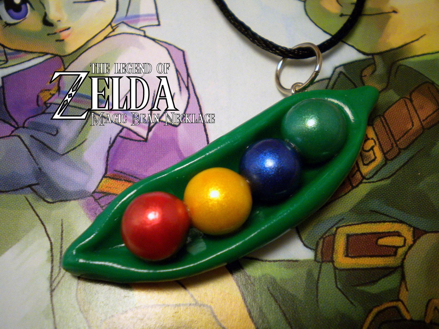 Legend of Zelda Magic Bean Necklace - A Portion of the Proceeds Go To Charity