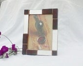 mosaic picture frame --- holds a 5x7 photo