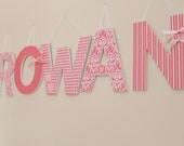 Custom Nursery Letters-Perfectly Pink Theme- wooden letters,hanging wall letters, room decor