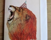 Birthday Lion // Greeting Card