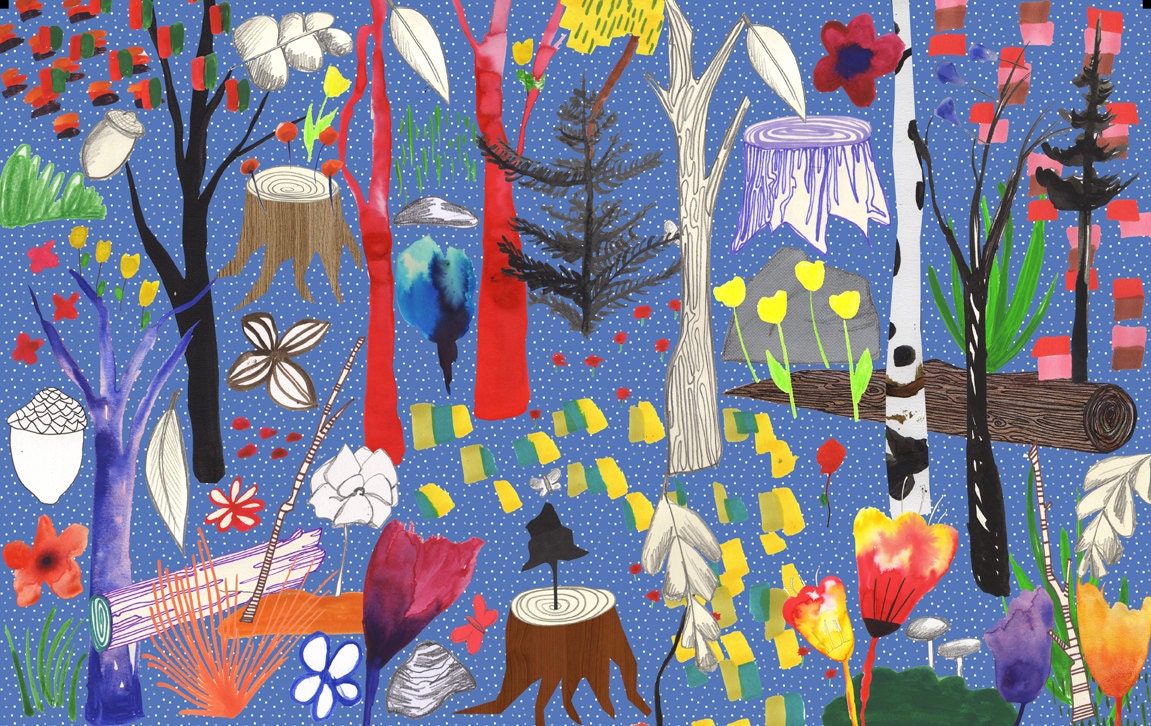 Magic Wood Night // Greeting Card