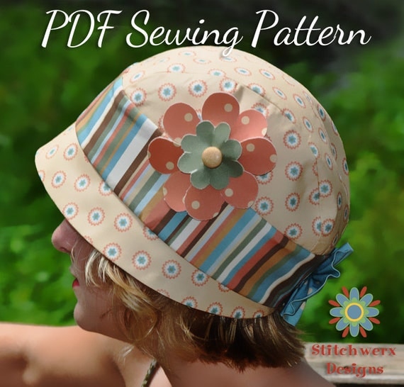 Vintage Cloche Hat Sewing Pattern Digital Hat By Stitchwerxdesigns