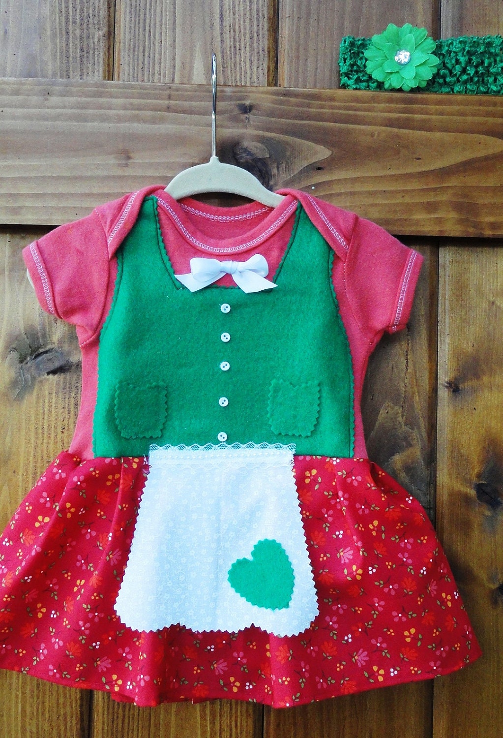 hand dyed German dirndl dress with flower hairband CLEARANCE