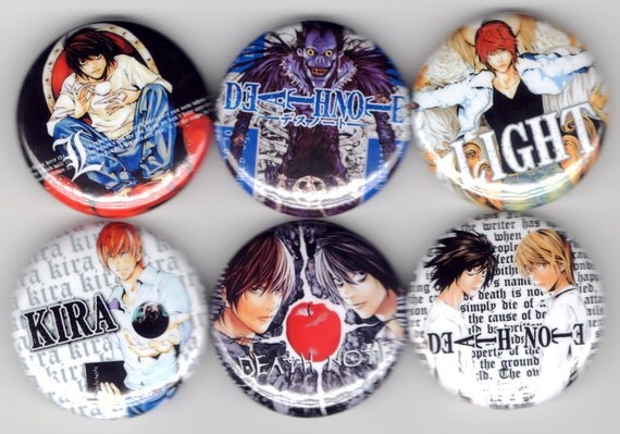Death Note Set of 6 Light Raito Kira L Ryuk Shounen Manga Shounen