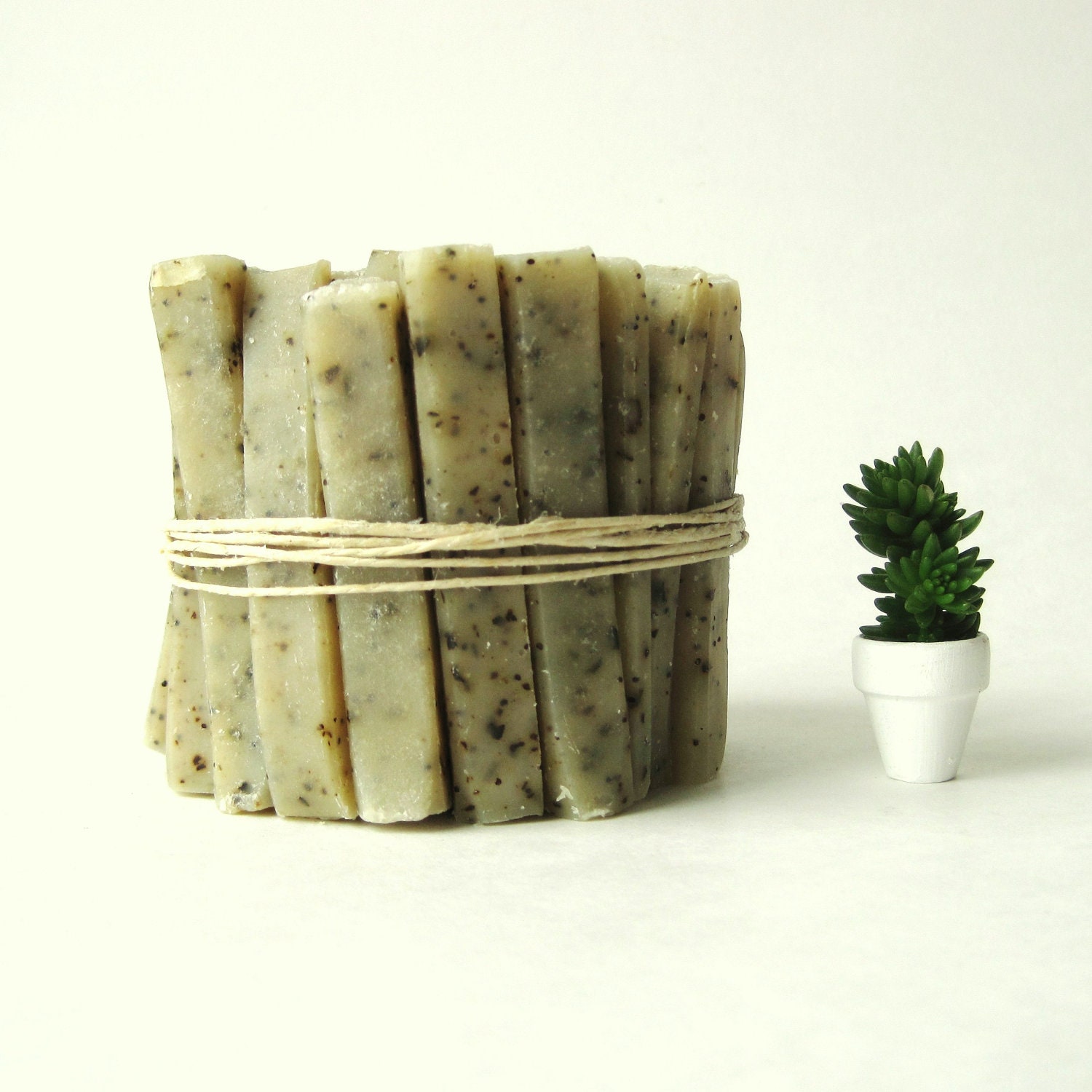 Soap Sticks - DIY Wedding Favors - Bulk Batch of 50 - Peppermint Poppyseed Vegan Travel Soap - Handmade Soap