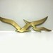 SALE Large Vintage Brass Seagull Wall Decor, Mid Century Modern Bird Wall Hanging, Retro Gold Tone Midcentury Home Decor, Jere Era
