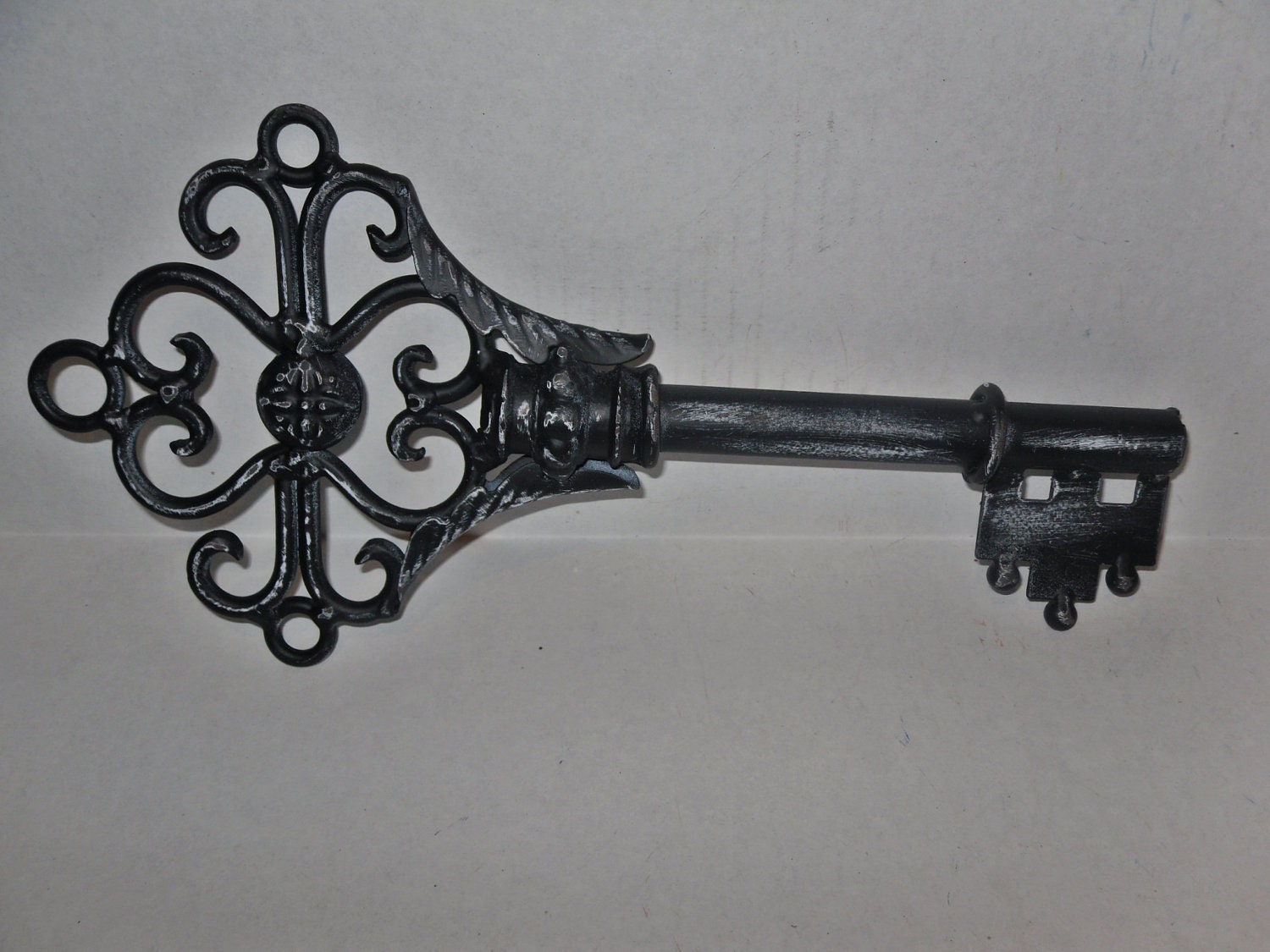 SUMMER SALE Large Skeleton Key / Metal Wall Decor by Theshabbyshak