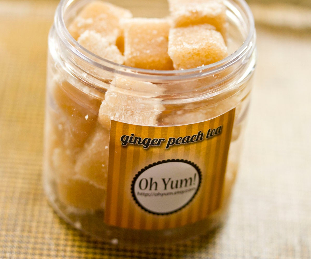 Ginger Peach Tea Sugar Scrub Cubes