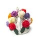 Crochet teapot cosy rose flowers cottage cozy tea warmer in bright colors