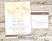 Modern Magnolia Printable Wedding Invitation Set