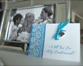 Thank You or Will You Be My Bridesmaid Wedding Pendent Card Gift